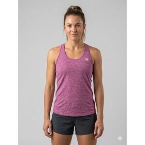 Rabbit EZ Tank Running Top Womens Small Raspberry Heather Racerback RW197